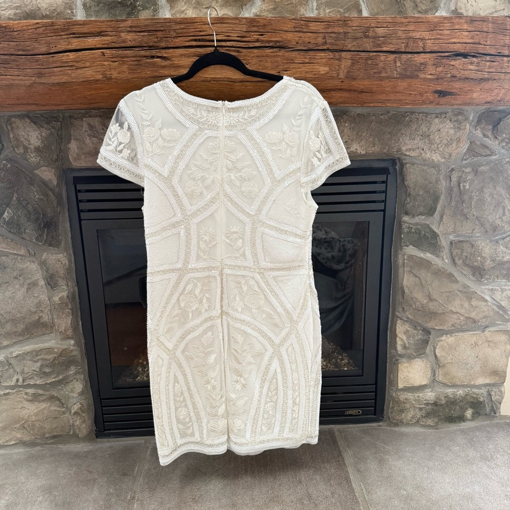 Lulus Spread Your Shine Sequin Bodycon Dress Women's XL White and NWT - Picture 2 of 6
